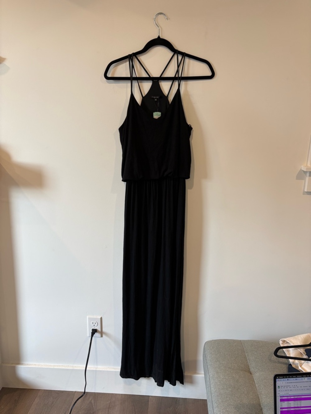 Papermoon Black Strappy Maxi Dress